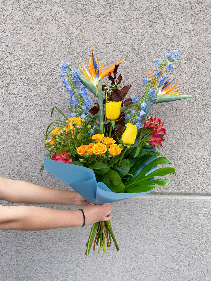 Blue Birds Bouquet_Flowers_The Floral Fixx_The Floral Fixx