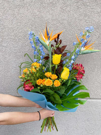 Blue Birds Bouquet_Flowers_The Floral Fixx_The Floral Fixx