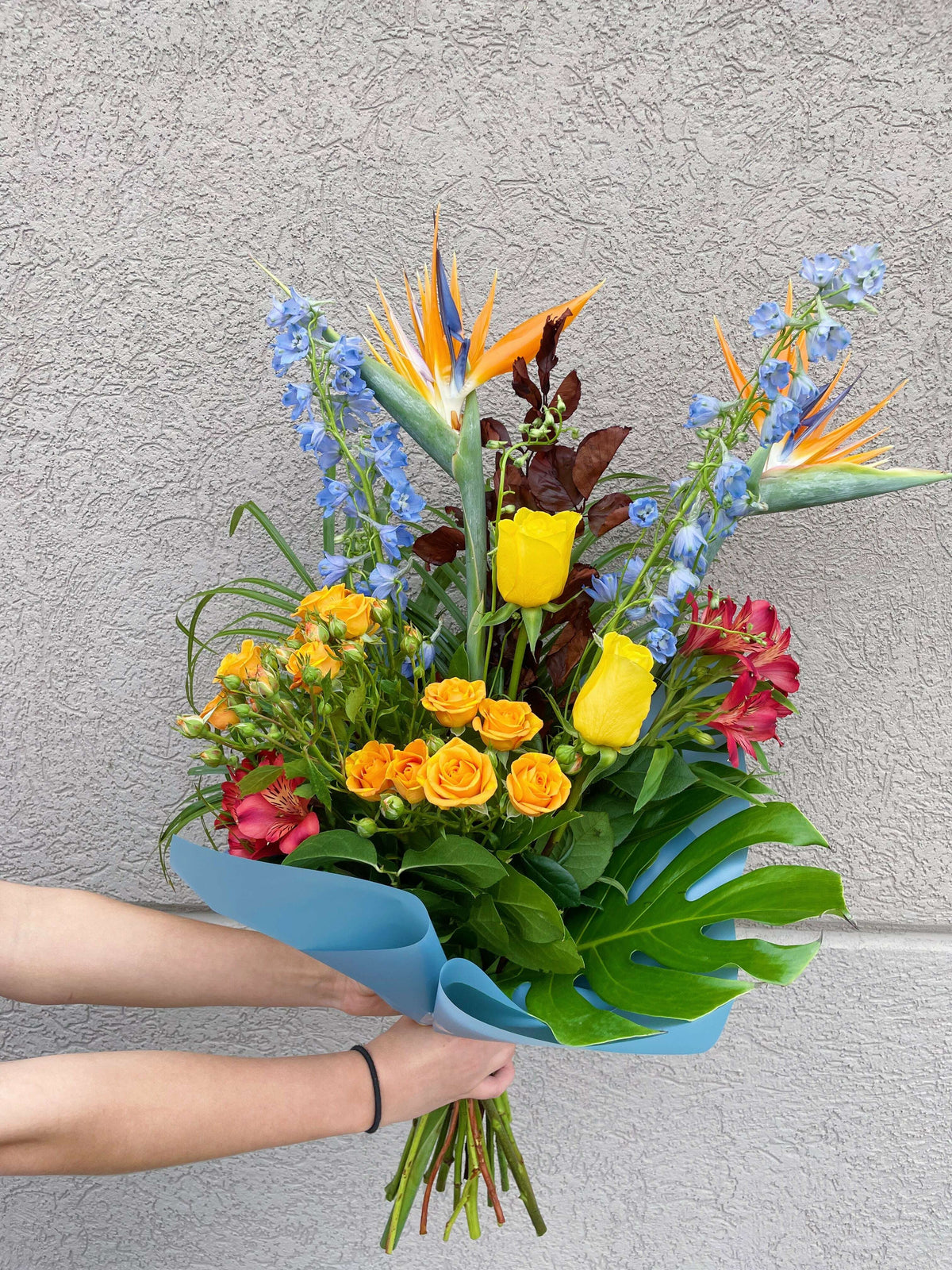 Blue Birds Bouquet_Flowers_The Floral Fixx_The Floral Fixx