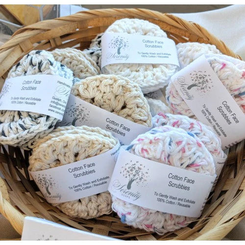 Serenity Soap- Coton Face Scrubbies