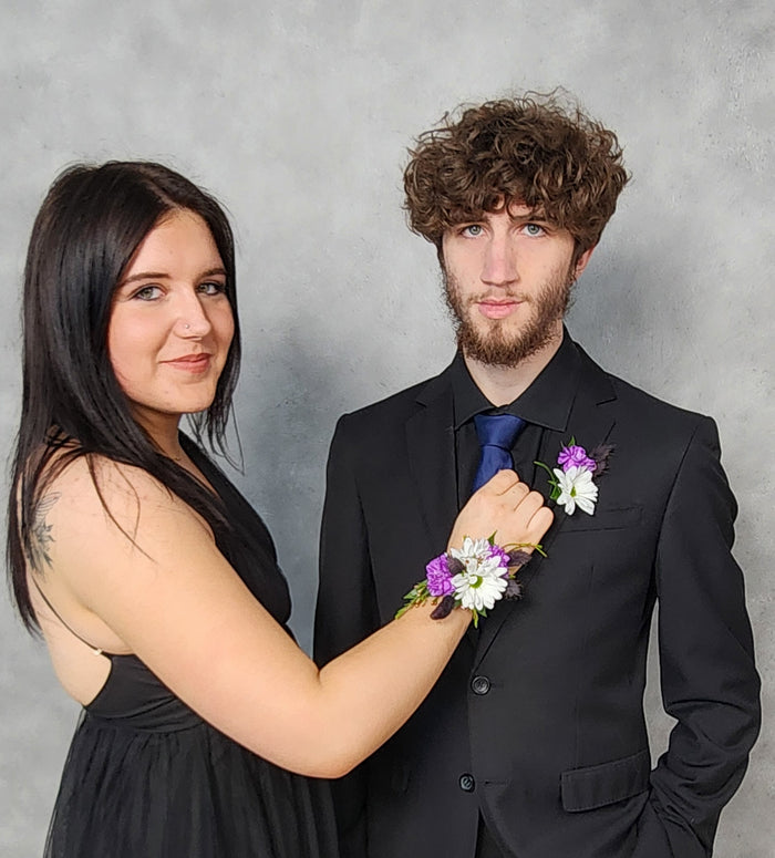 Violet Vibes Boutonniere