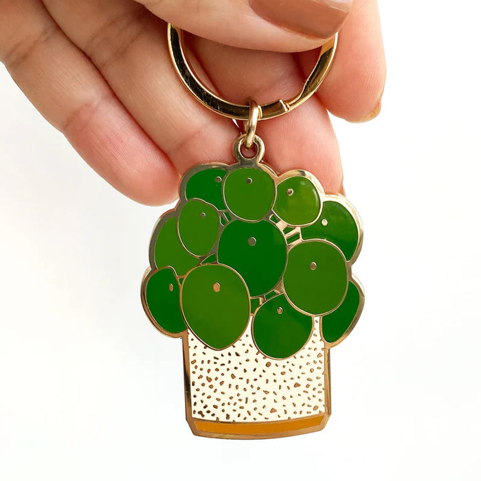 Paper Anchor Co.  Pilea Plant Keychain