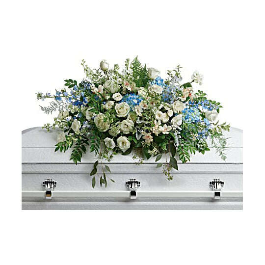 Tender Remembrance Casket Spray_Flower Arrangement_Floral Fixx_The Floral Fixx