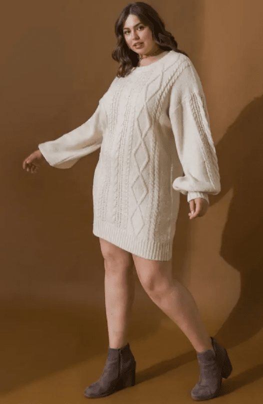 Plus Size Sweater Dress_1XL__Floral Fixx Design Studio_The Floral Fixx