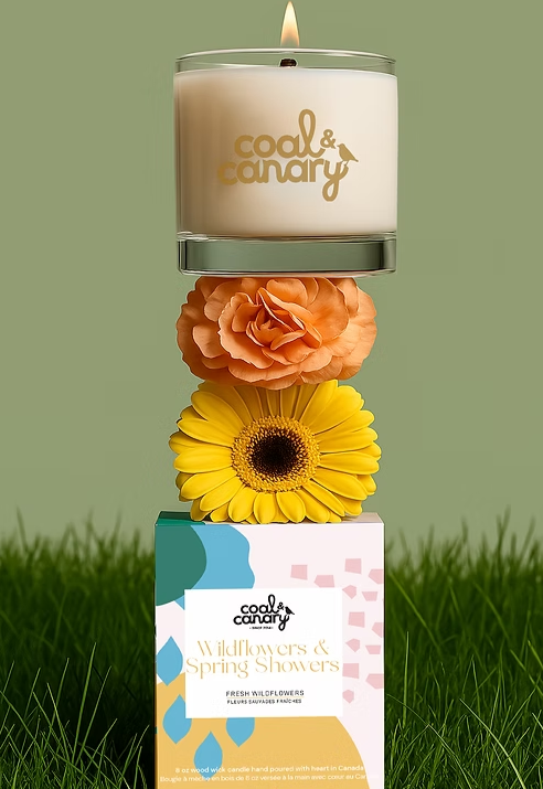 Coal and Canary candles - Wildflowers & Spring Showers
